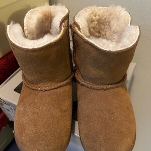 UGG Toddler Keelan Ankle Boots - Easy On/Off - Chestnut